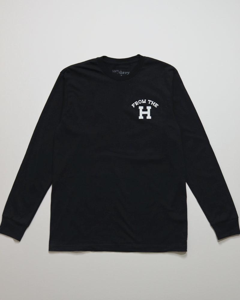 From the H Long-Sleeve Tee (Black/White)