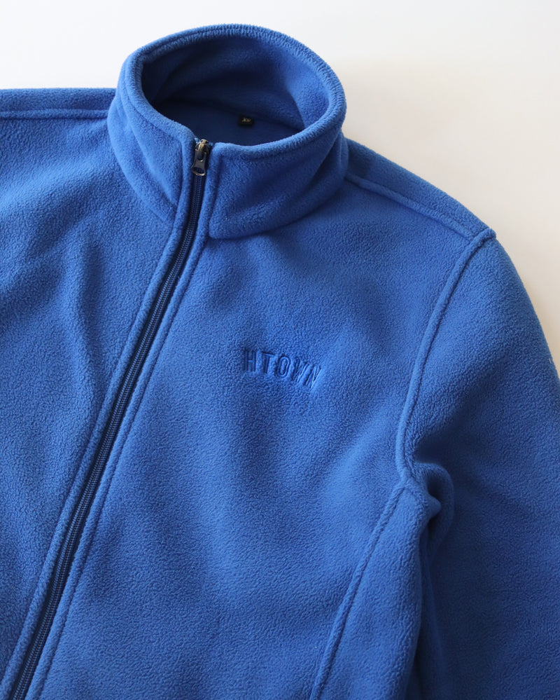 The HTOWN Embroidered Fleece Jacket (Unisex Royal Blue)
