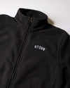 The HTOWN Embroidered Fleece Jacket (Unisex Black/White)