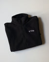 The HTOWN Embroidered Fleece Jacket (Unisex Black/White)