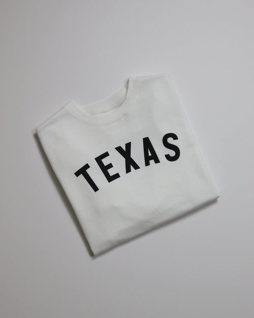 The TEXAS Crewneck (White/black)