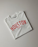 The Houston Tee (White/Red)