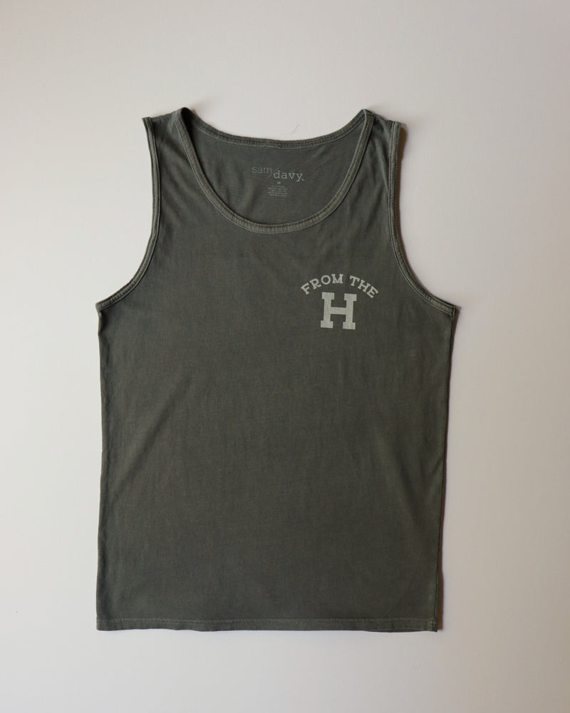 From the H Vintage-Wash Tank (Grey)