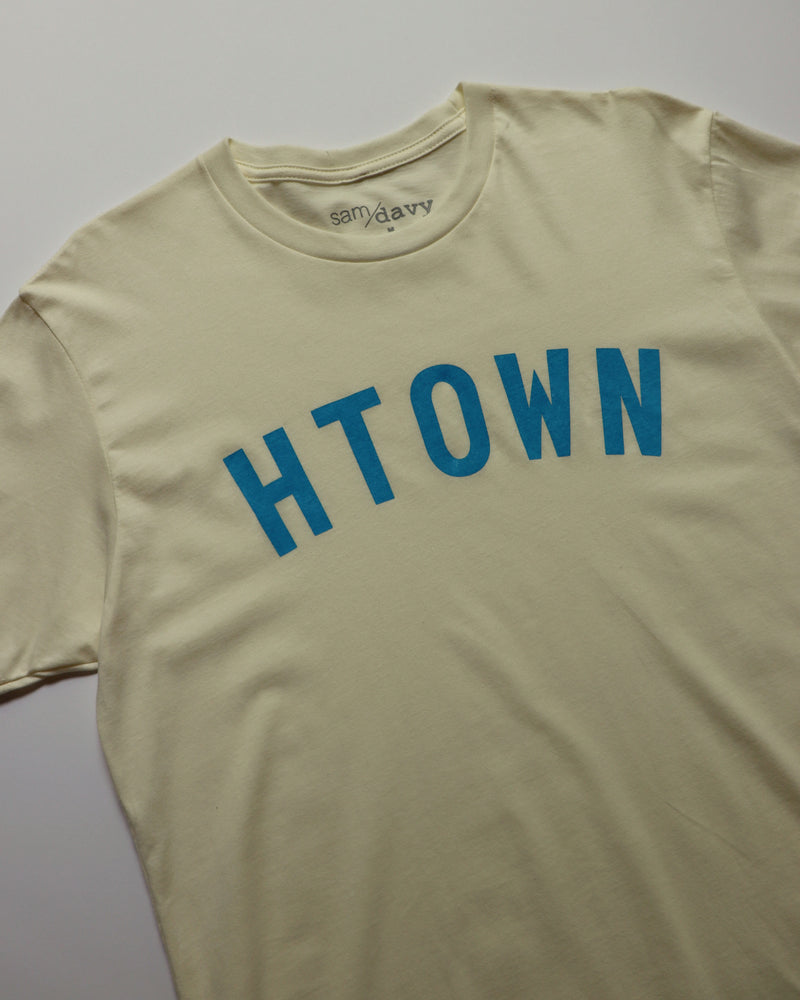 The HTOWN Tee (Cream/Blue)