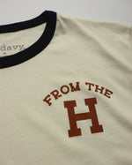 From the H Ringer Tee (Cream/Copper/Black)