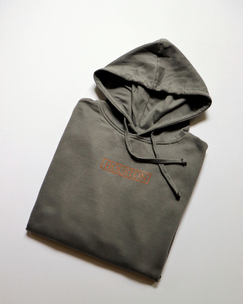Houston Stamp Hoodie (Charcoal/Copper)