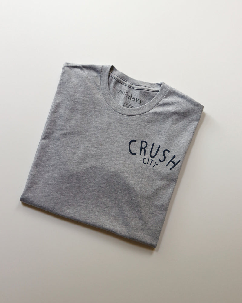 The Crush City Tee (Grey/Navy)