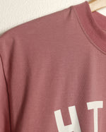 The HTOWN Stretch Tee (Mauve Pink)