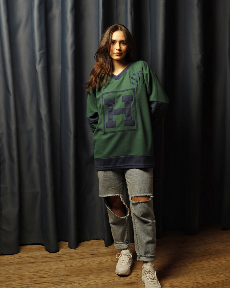 The H Hockey Jersey (Forest Green/Navy)