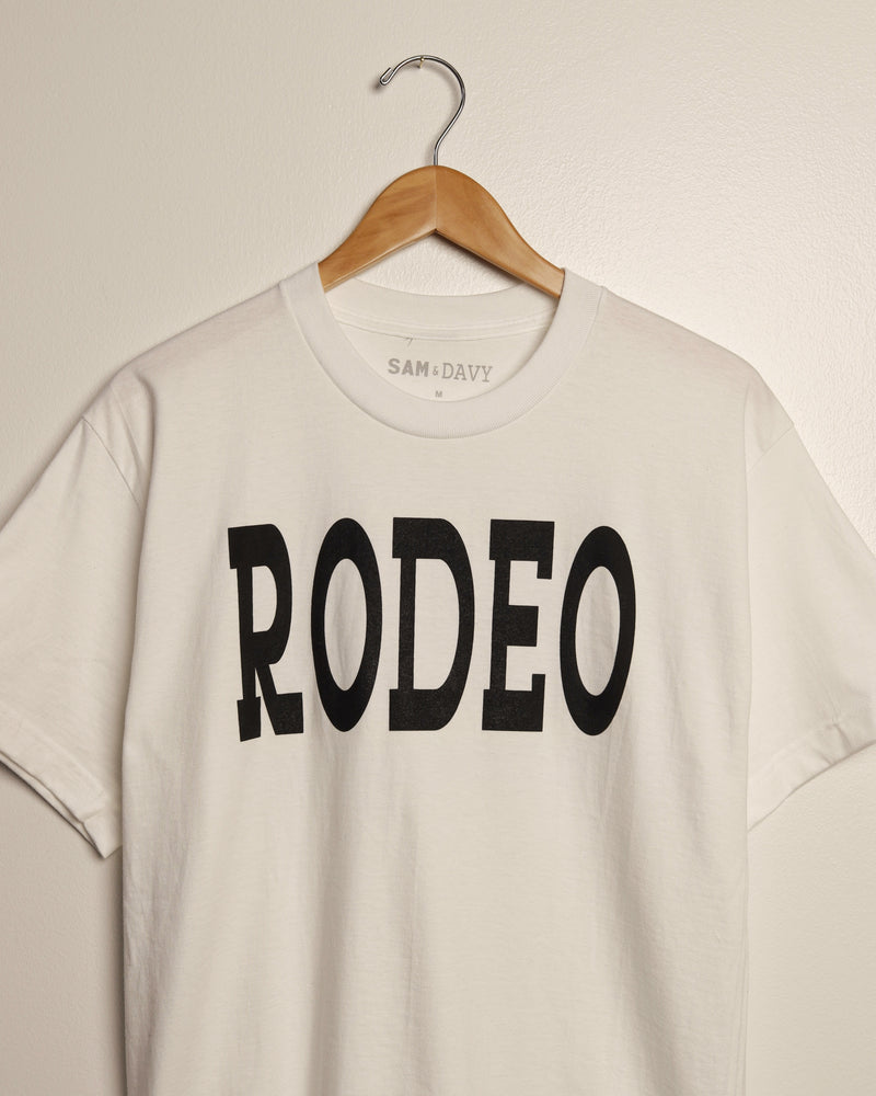 Rodeo Tee (White/Black)