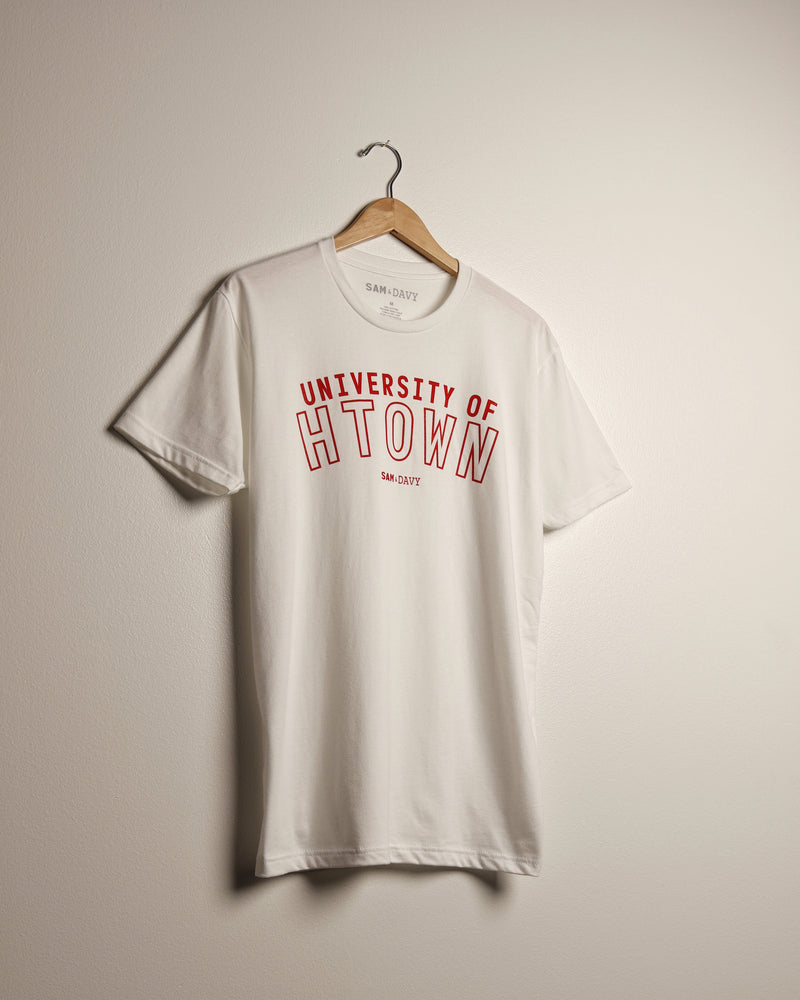 University of HTOWN Tee (White/Red)