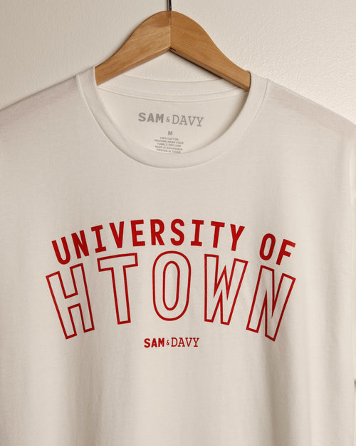 University of HTOWN Tee (White/Red)