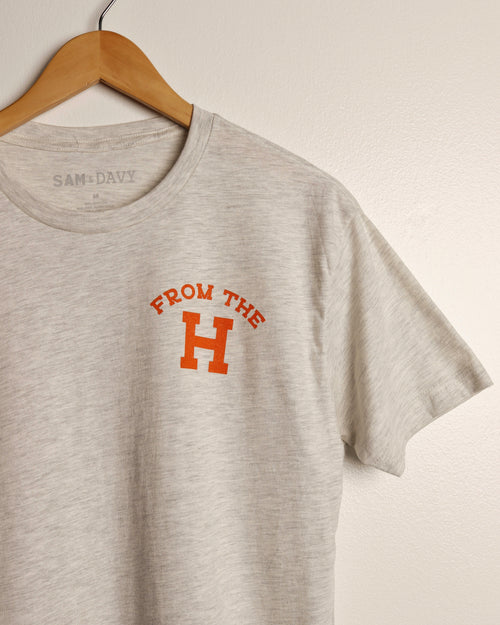 From the H Tee (Oat/Orange)