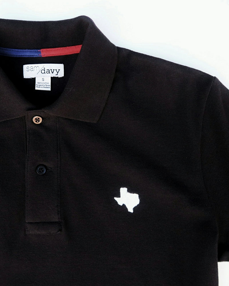 The Official Texas Polo™ (Men's Black/White)