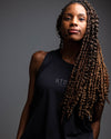HTOWN Athletic Women’s Breeze-back Tank (Black)