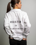 Houston is Everything Women's Corduroy Shirt (White)